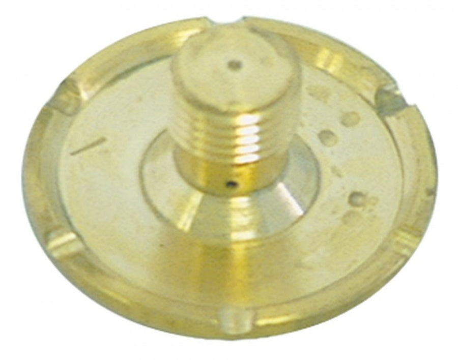 Dispersor ø 30 mm, orificiu ø 1,5 mm, H 15 mm, filet M10x1, fante 2,5 mm, din alama - 529081
