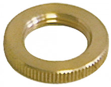 knurled nut M18x1 ø 27 mm H 4 mm brass - 529728