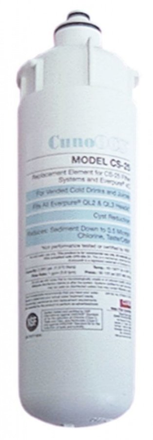 water filter CUNO type CS-25 capacity 7571 l flow rate 3,8 l/min operation pressure max 8,6 bar - Code 530010