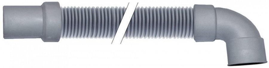 Furtun de golire L 2000 mm, DN 24, diam. cot ø 46/40 mm, diam drept . ø 35/32 mm, DN 24 - 530069