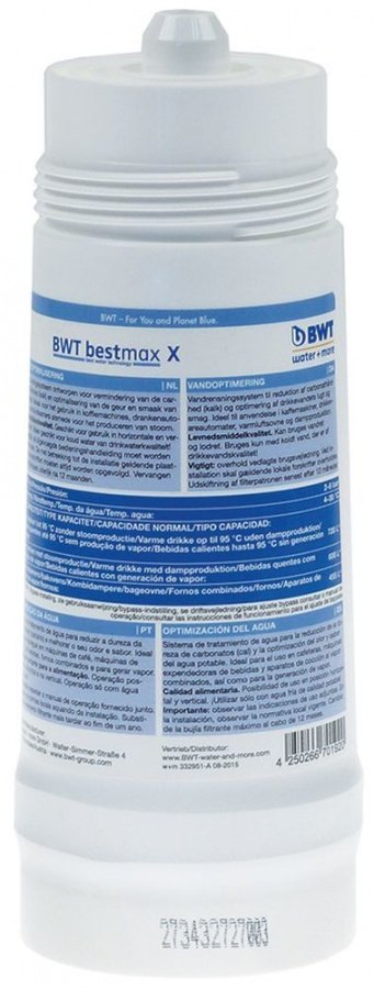 Cartus filtrant BWT Bestmax X, capacitate 720l, debit nominal nominal 60 L/h, max 8bar