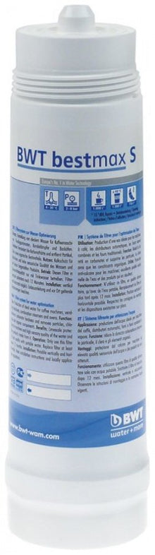 Cartus filtrant BWT bestmax S, capacitate 1200 litri, presiune de lucru max 8 bari, temp. 4-30°C, ø 88 mm - 530072