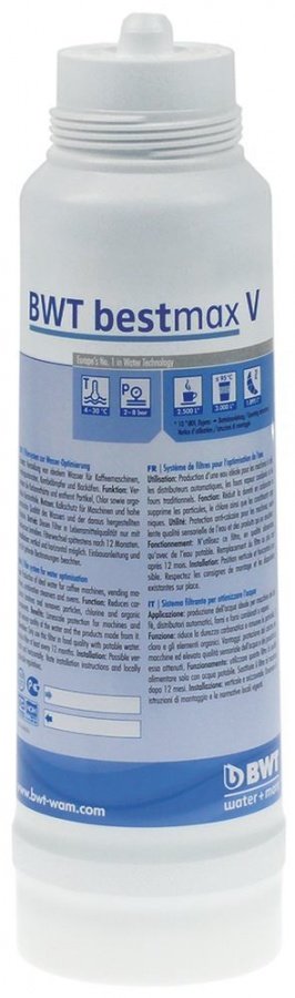 Cartus filtrant BWT bestmax V, capacitate 3000 litri, p. max. 8 bari, temp. max. 30°C, ø 115 mm - 530073