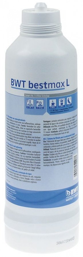 Cartus filtrant BWT bestmax L, capacitate 6240 litri, p. max. 8 bari, temp. max. 30°C, ø 145 mm - 530075