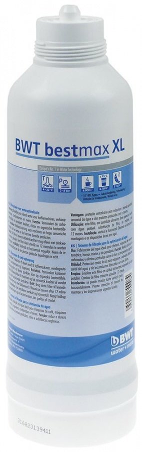 Cartus filtrant BWT bestmax XL, capacitate 8160 litri, p. max. 8 bari, temp. max. 30°C, ø 145 mm - 530076