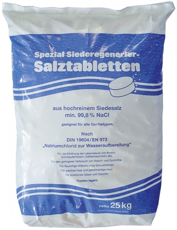Tablete sare pentru regenerare rasina dedurizator, 25 kg - 530238