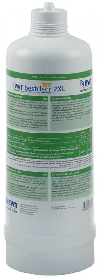 softener cartridge type bestclear EXTRA 2XL capacity 3560l flow rate 2-8l/min