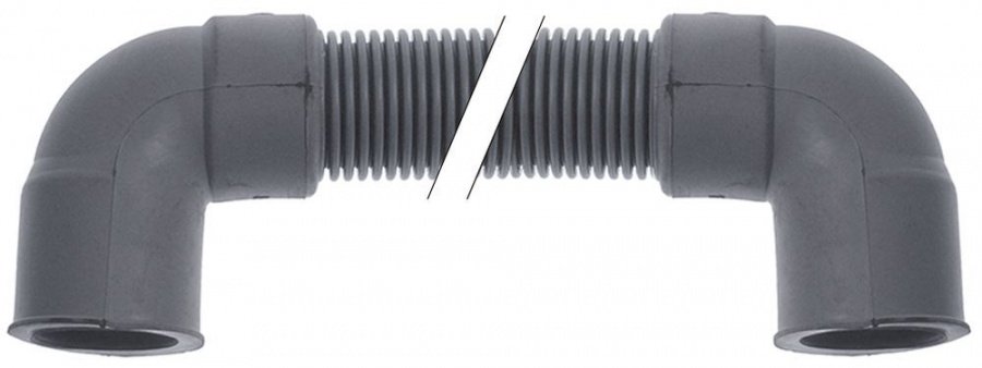 drain hose L 680mm elbow ø inside 20mm outer hose ø 24mm
