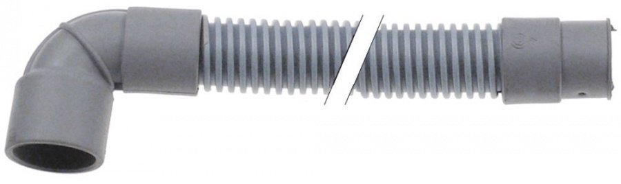 drain hose DN21 L 1750mm straight ø inside 21mm straight ext. ø 27mm elbow ø inside 28mm
