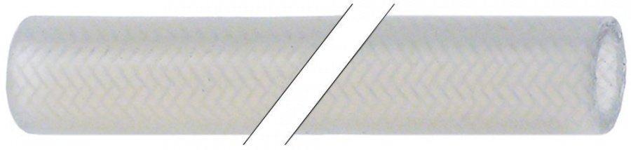 Furtun siliconic cu armatura fir monofilament, ø 17 x 10 mm, perete 3,5 mm, presiune de lucru 4 bar, max. 200°C, Rational 2067.0050, lungime L 1 m - 530693