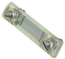 inspection glass hole distance 76 mm mounting thread M10 L 107 mm W 28 mm plastic/SS - Code 540706