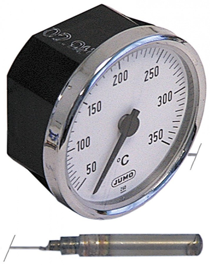 Termometru JUMO +50 +350°C, diametrul de montare ø 52 mm, bulb ø 6 x 30 mm, lungime capilar 1000 mm - 541077
