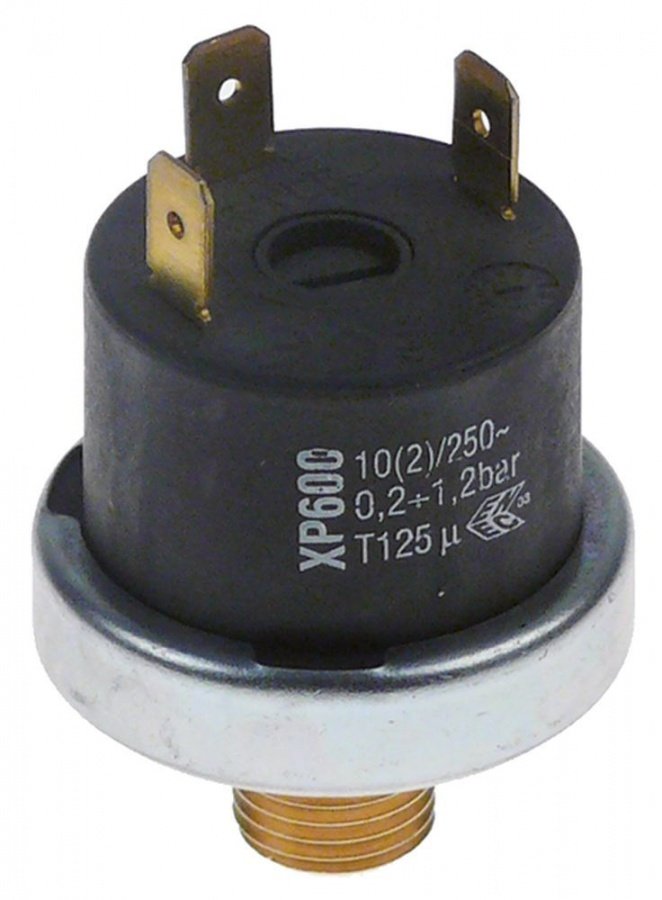 pressure control ø 38mm pressure range 0,2-1,2bar 10A 250V connection male faston 6,3mm 1CO