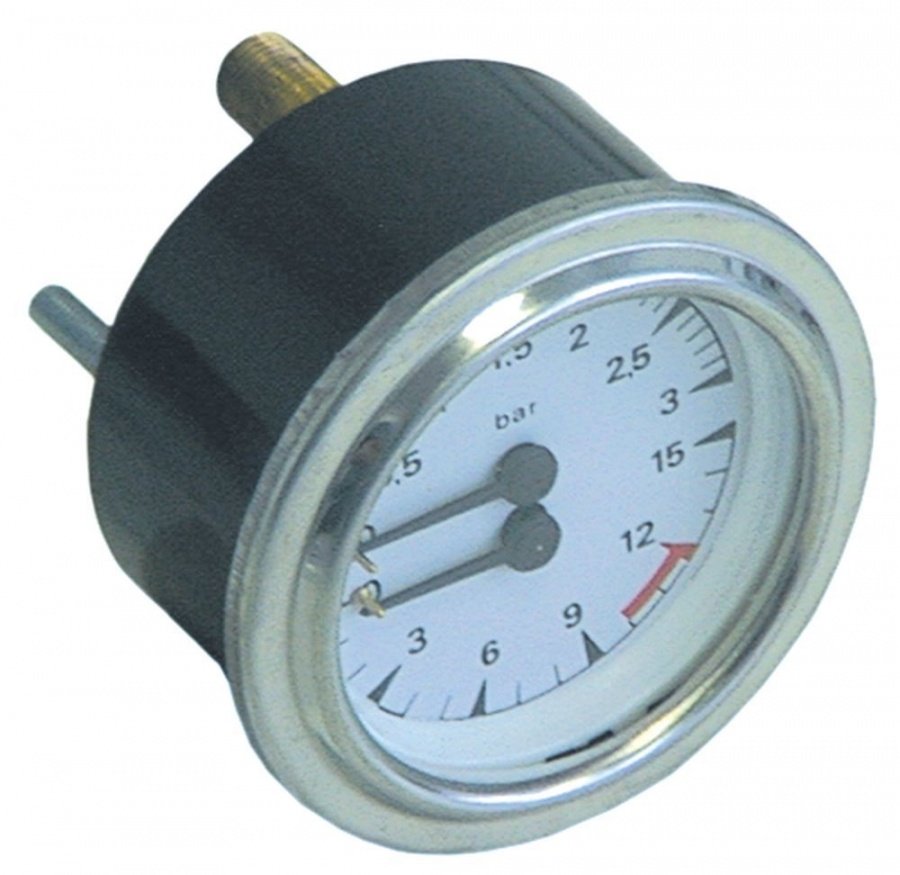Manometru scala dubla ø 63 mm, 0-3 / 0-15 bar, racorduri 1/8" - 541220