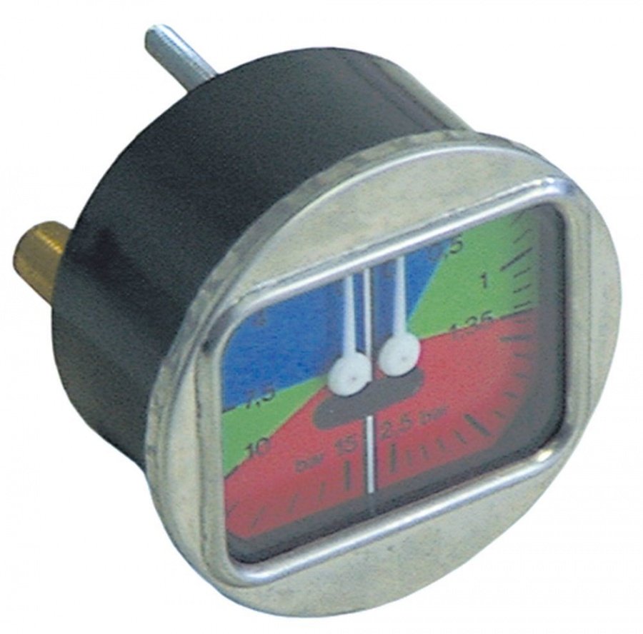 Manometru scala dubla ø 63 mm, 0-2,5 bar si 0-15 bar - 541224