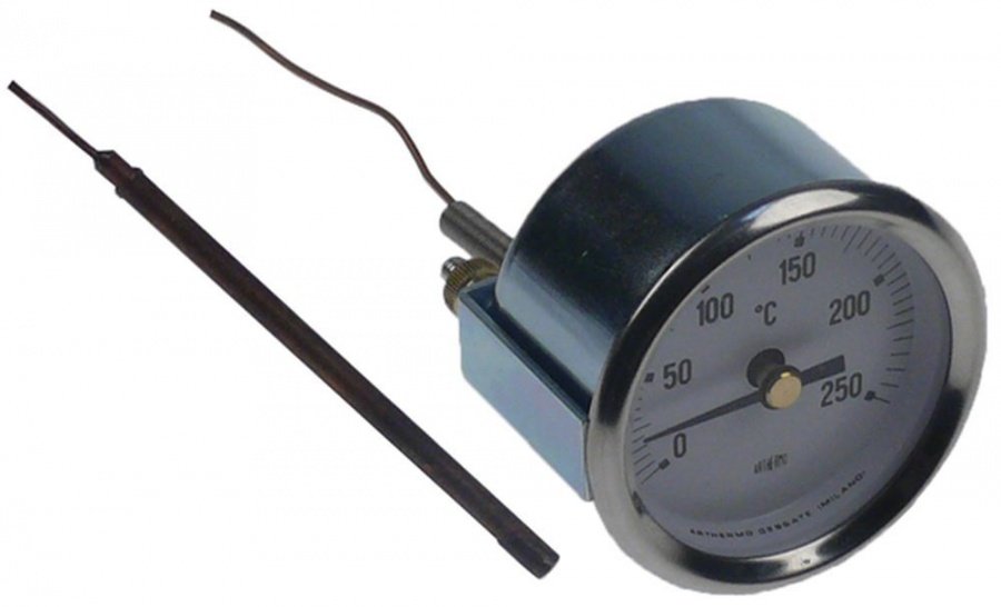 Termometru Arthermo 0-250°C, montare ø 52 mm,  senzor ø 4x74 mm - 541252