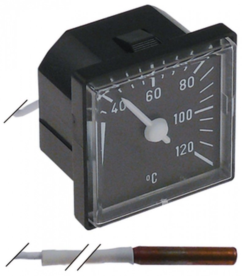 Termometru +40 +120°C, exterior 48 x 48 mm, lungime capilar 5 m, bulb ø 6 x 36 mm - 541522