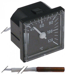 Termometru +40 +120°C, exterior 48 x 48 mm, lungime capilar 5 m, bulb ø 6 x 36 mm - 541522