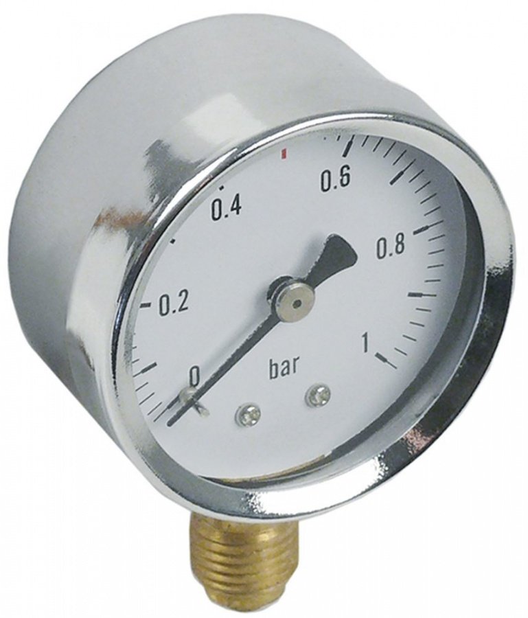 Manometru ø 52 mm, scala 0-1 bar, filet racord 1/4" - 541579