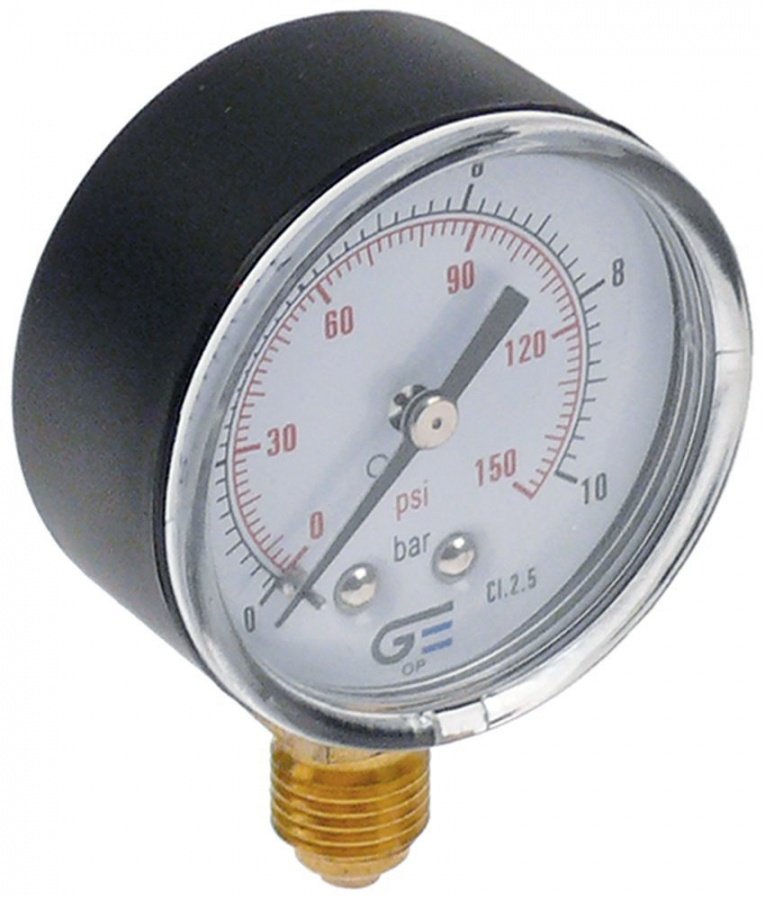 Manometru 0-10 bari, ø 52 mm, filet racord 1/4" - 541596