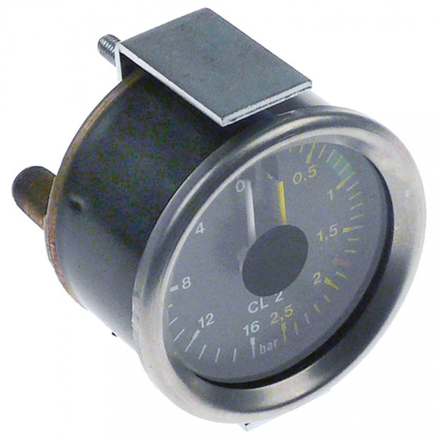 Manometru scala dubla 0-2,5 / 0-16 bar, montare ø 60 mm racorduri 1/8" - 541708