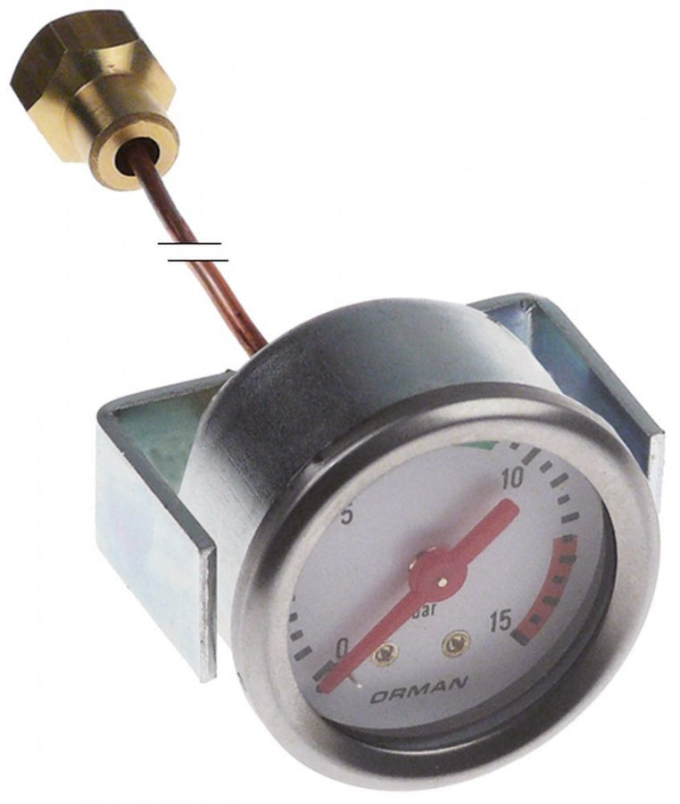 Manometru pompa 0-15 bari, montare ø 41 mm, niplu racordare 1/4" - 541716