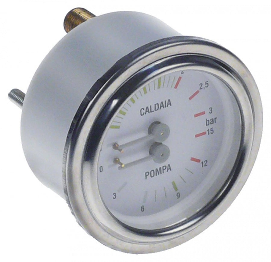 manometer double scale ø 63mm pressure range 0-3 / 0-15bar
