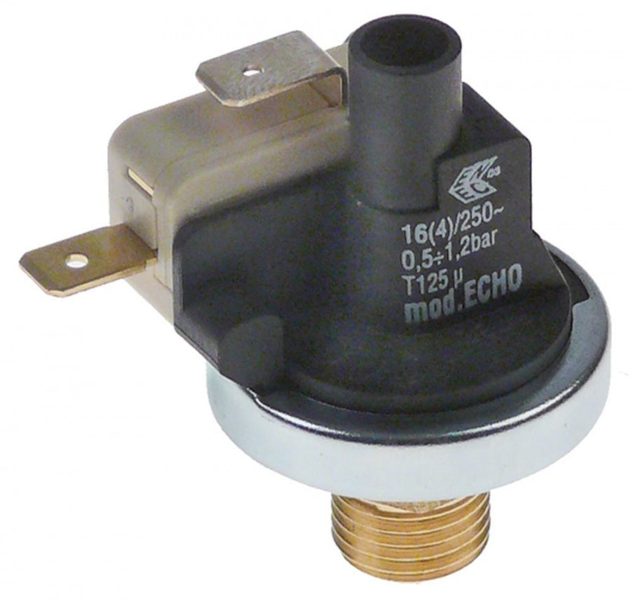 Presostat cu micro, ø 33 mm, reglabil 0,5-1,2 bar, filet 1/4", 16 A, 250 V - 541745