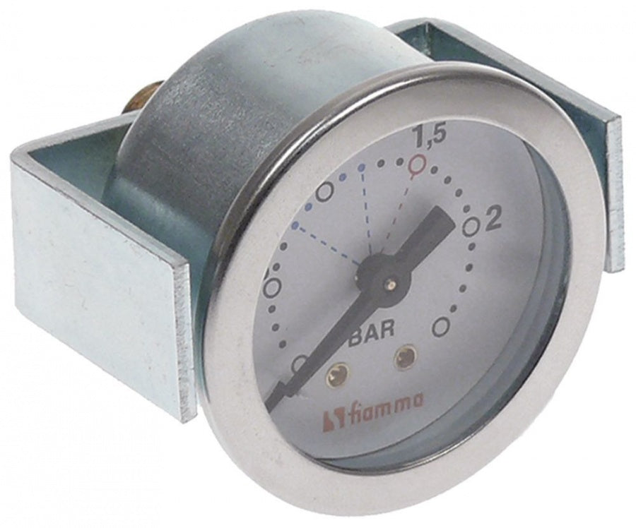 manometer ø 39mm pressure range 0-3bar FIAMMA 1/8" marking 1,5 connection on the backside