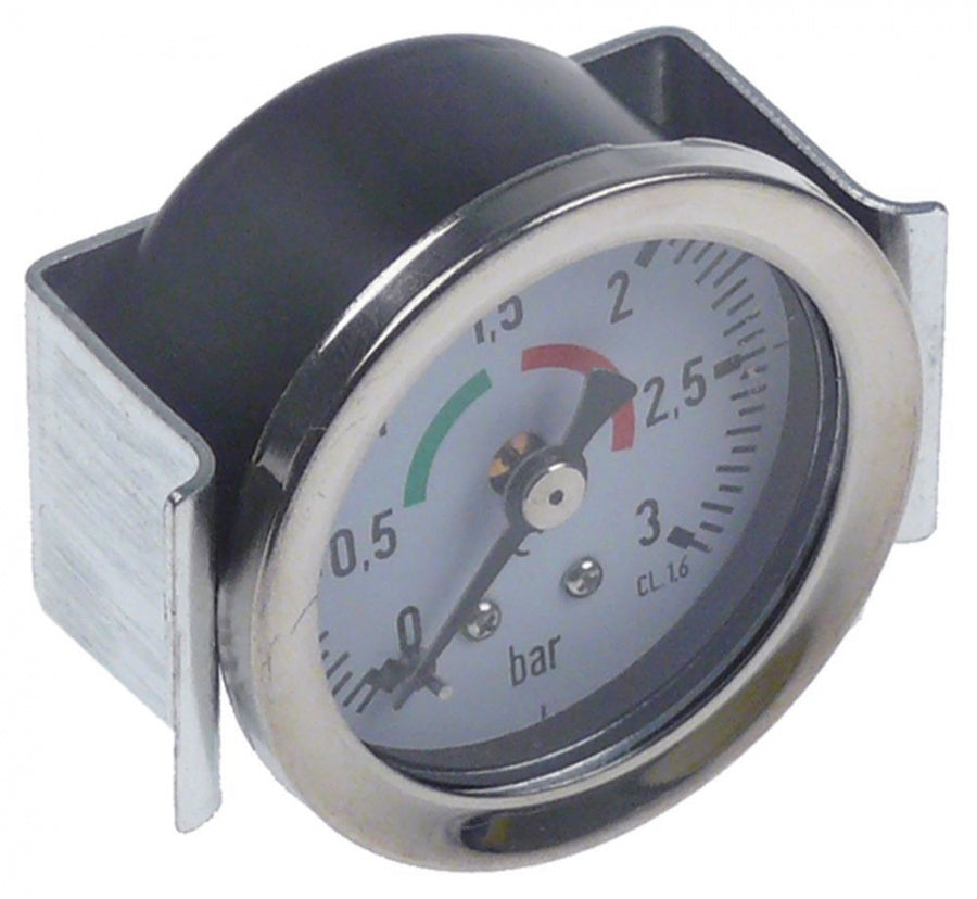 manometer ø 41mm pressure range 0-3bar 1/8" marking 1,4 - 1,6 connection on the backside