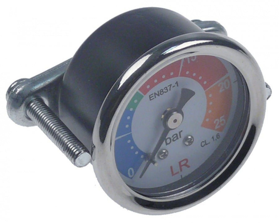 manometer ø 41mm pressure range 0-25bar 1/8" connection on the backside