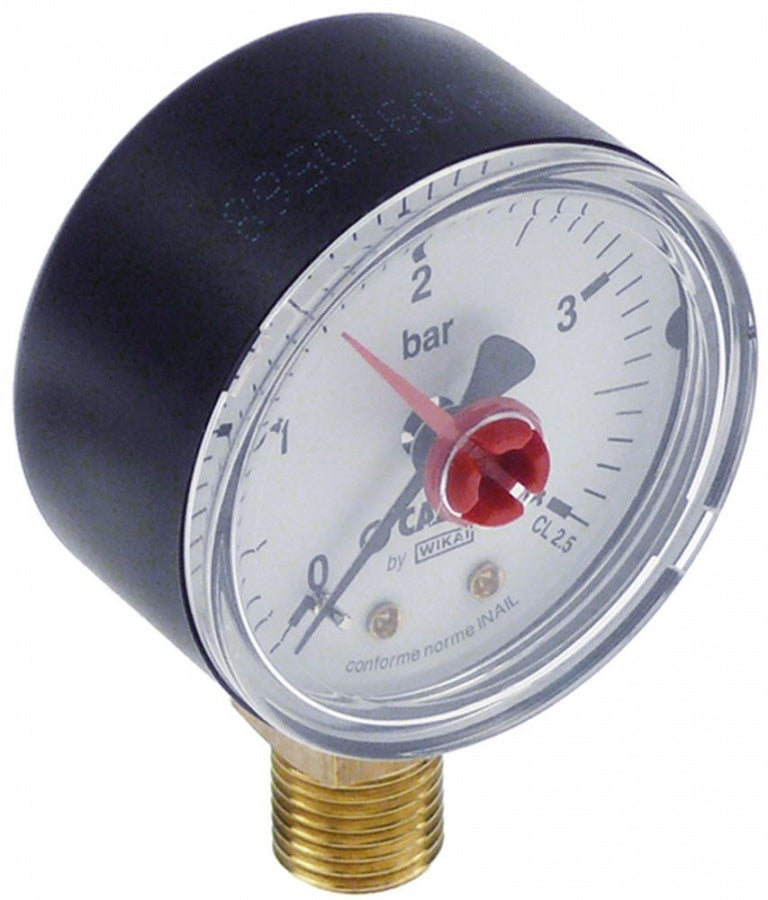 Manometru 0-4 bari, ø 49 mm, racord jos, filet 1/4"- 541876