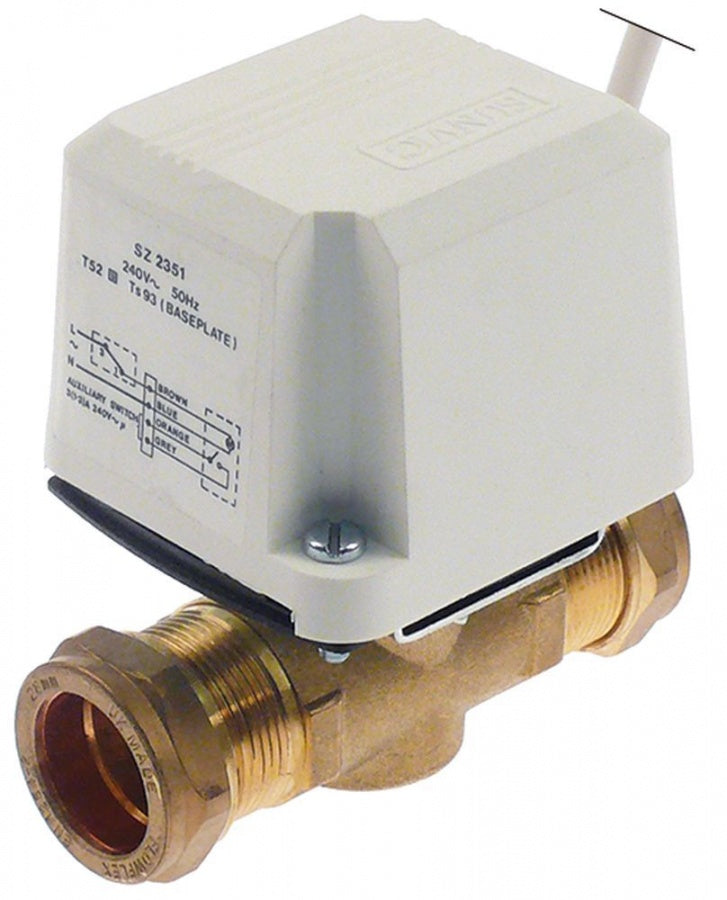 Servo robinet SUNVIC, intrare-iesire 28 mm, comanda 240 V, L 99,5 mm, normal deschis - 541892