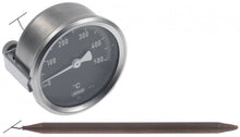 Termometru cuptor 0-500°C, montare ø 60 mm, senzor ø 8 mm, capilar 450 mm - 541900