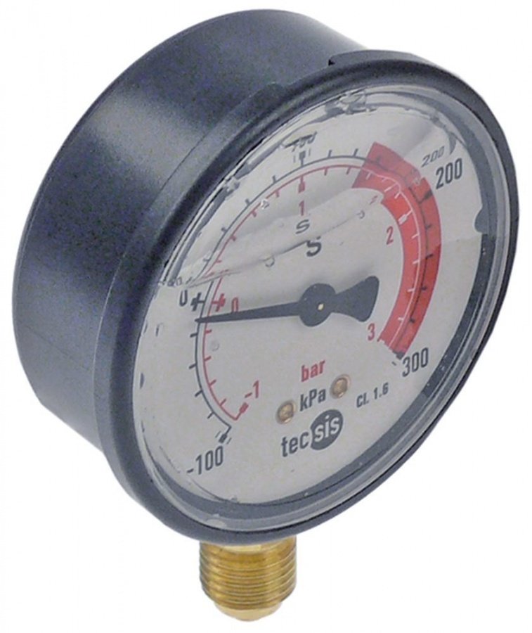 Manometru -1 up to +3 bar, ø 68 mm, filet racord 1/4" - 541958