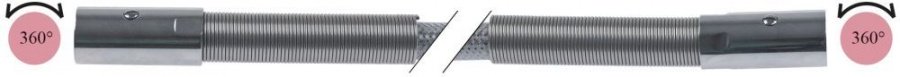 Furtun dus spalare L 1100 mm, racorduri rotative 1/2" - 542016