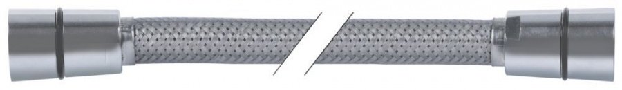 Furtun dus inox cu racorduri 1/2", L 1000 mm, nominal ø DN10 mm, capete rotative - 542065