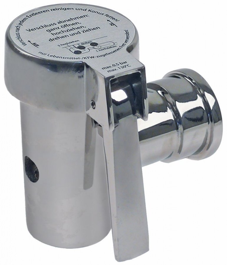 Robinet de golire - canea cu etanșare conica filet 1½" din aliaj nichel argint - 542082