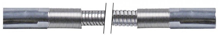 Furtun de dus racorduri 1/2" L 1075mm oțel inoxidabil presiune de lucru 10bar - 542120