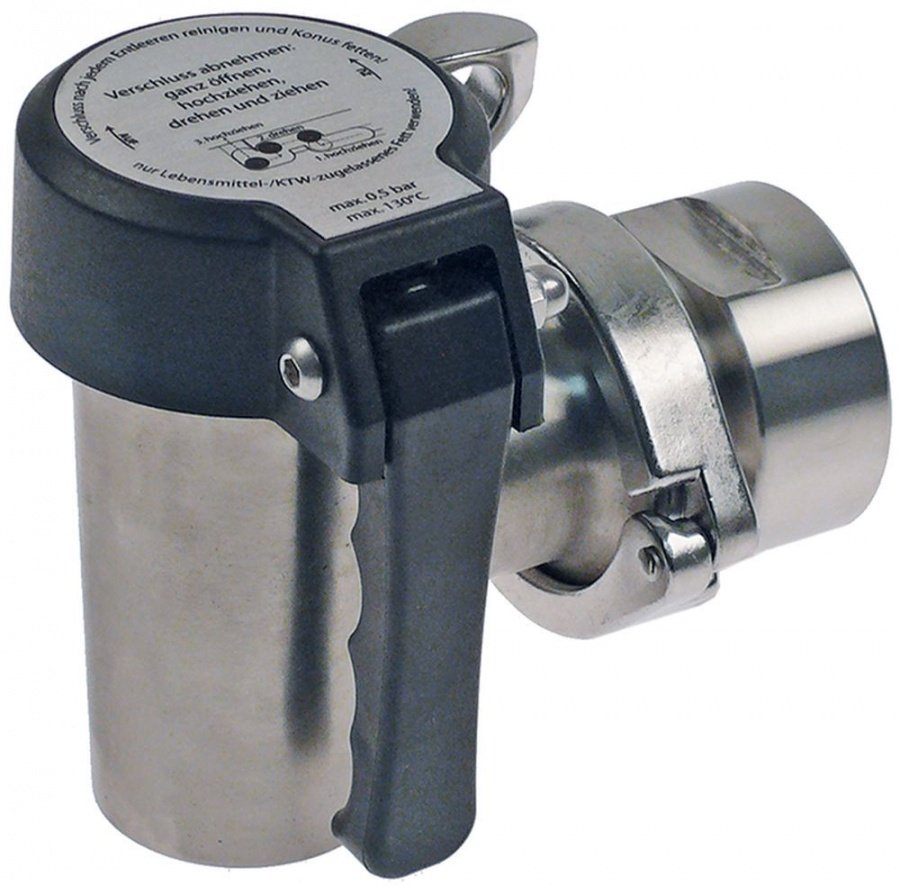 Robinet de golire - canea filet interior 1½" etanșare cu oringuri material INOX montare-demontare rapida - 542164