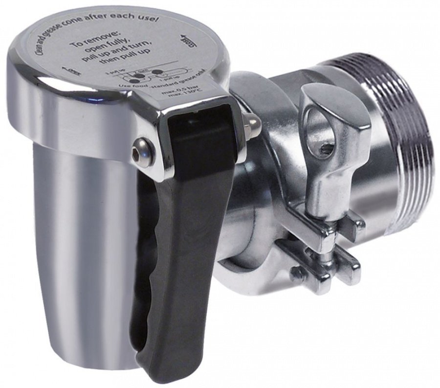 robinet de golire (canea) FE M68x3mm cu etanșare conică A 112mm B 50mm alamă cromată