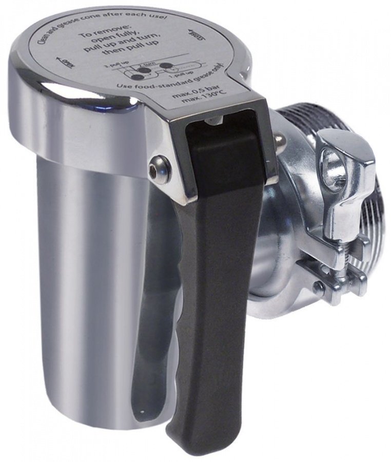 Robinet de golire - canea, filet exterior FE M78x3 mm, cu etanșare conica, alama cromata - 542209