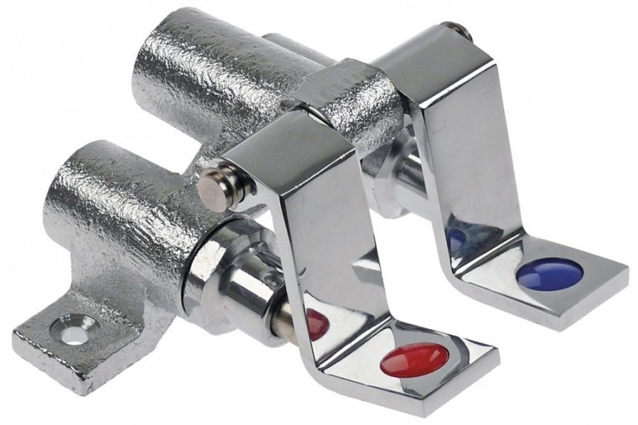 Pedală apă rece/caldă racord 1/2" filet 1/2" NPT cu pedală montaj parte de jos - 542249