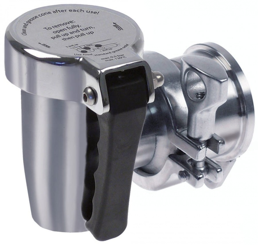 robinet de golire (canea) ø 47mm cu etanșare conică A 100mm alpaca B 50mm