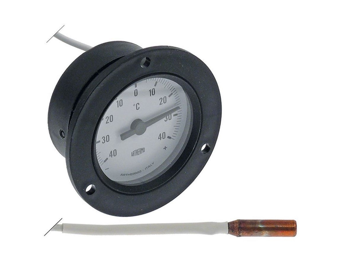 Termometru -40 +40°C, montare ø 60 mm, bulb ø 7.5x30 mm, capilar 1500 mm - 542489