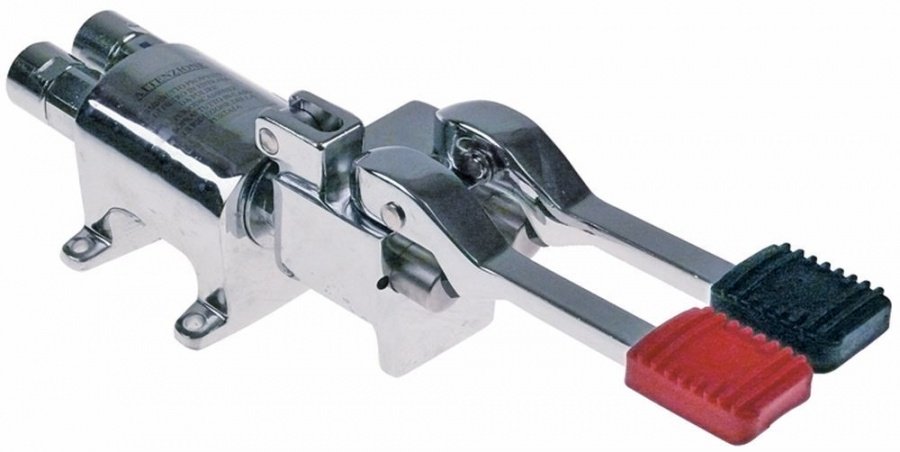 Robinet de picior tip pedala, pentru apa rece si calda, cu blocare, racorduri 1/2" - 542917