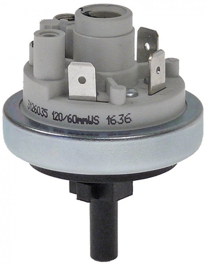Presostat de nivel 120/60 mbar, racord 6 mm, ø 45 mm - 543018