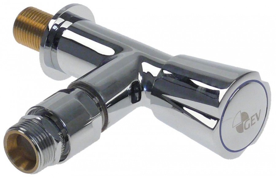 Robinet unghiular intrare 1/2" ieșire 3/4" cu aerator țeavă cap robinet cu ungere 3/4" - 543290