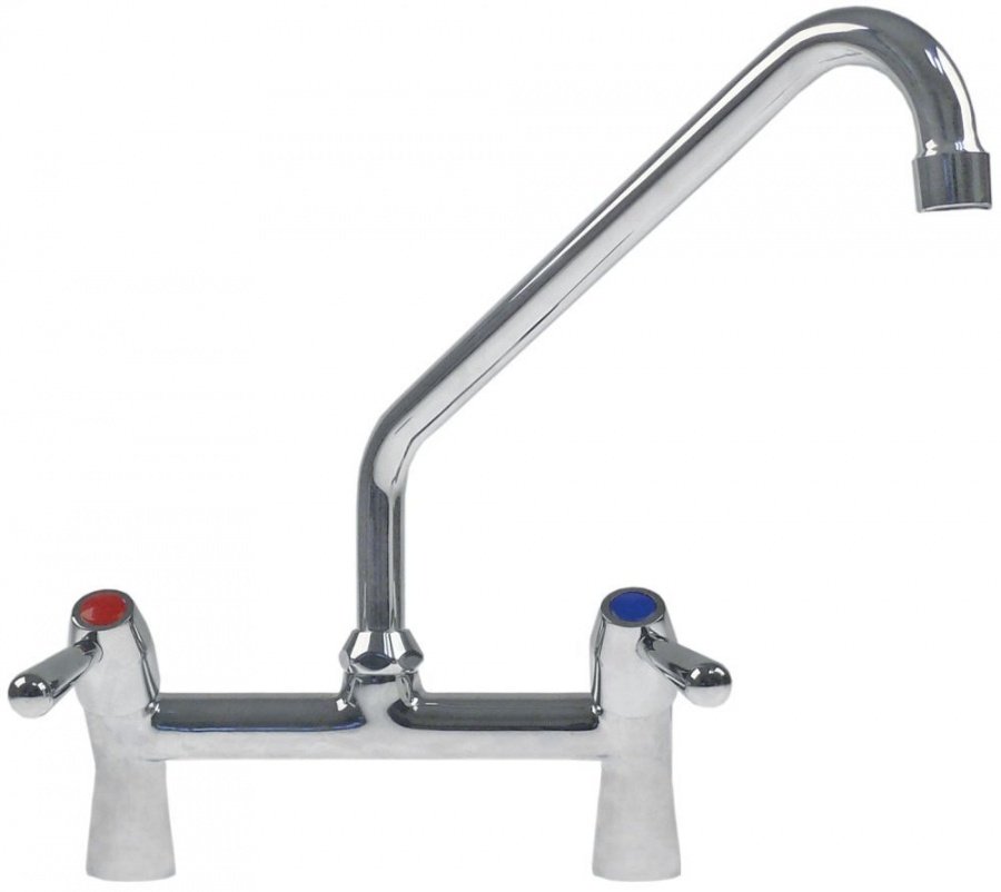 Baterie robinet cu doua intrări robinet ceramic 1/2" 90° racord 1/2" scurgere HU