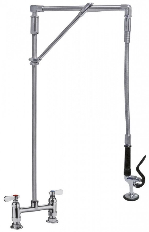 Dusi pentru vesela cu baterie punte de amestec cap robinet cu ungere cu țeavă pivotantă 6"-152 - 545952